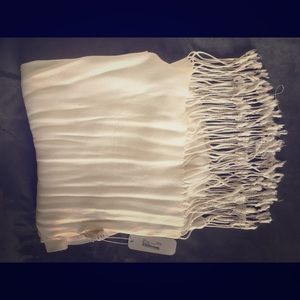 Never used white scarf with tags